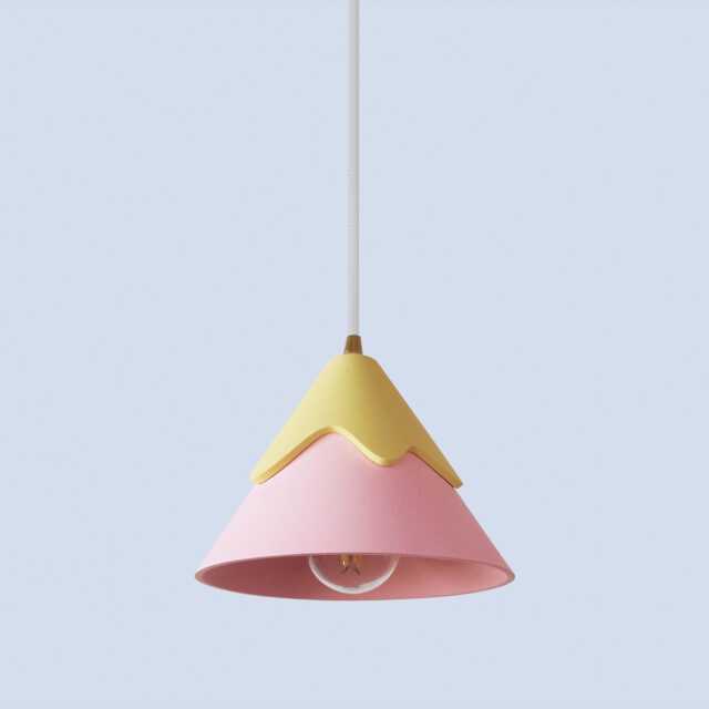 Yellow & Pink Sunset Pendant Lamp - Rei - image 1