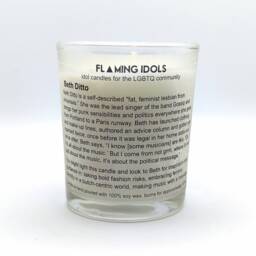 Beth Ditto Glass Votive Candle // Lgbtq Altar - thumbnail 2