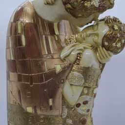 Klimt The Kiss - Handpainted Figurine Resin Scupture Home Decor Art Gift - thumbnail 2