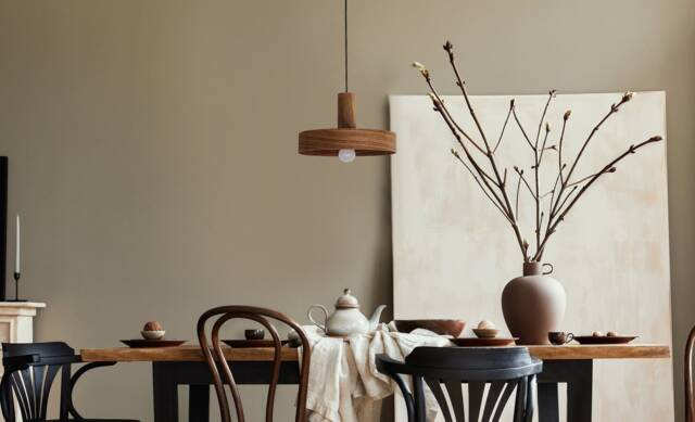 Walnut Pendant Light For Kitchen Island, Mid Century Ceiling Light, Scandinavian Decor Hanging Lamp - image 1