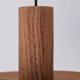 Walnut Pendant Light For Kitchen Island, Mid Century Ceiling Light, Scandinavian Decor Hanging Lamp - thumbnail 4