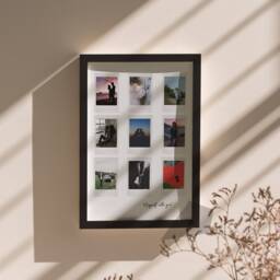 Personalised Photo Collage Print - Anniversary Gift, Framed - thumbnail 1