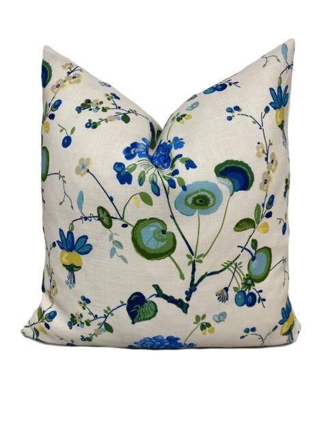 Schumacher Vasily Linen Cushion Cover Pillow Double Sided - image 1