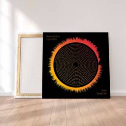 Custom Sound Wave Art Print, Personalised & Song Lyrics, Wedding Gift For Him, Her On Print Or Canvas - thumbnail 4