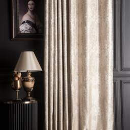 Gold Cream Champagne Curtains, Luxury Damask Patterned Striped Custom Size Drape For Livingroom Bedroom, Navy Green Gray Orange Curtains - thumbnail 2