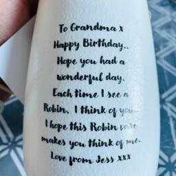 Personalised Hummingbird Vase, Gifts, Keepsake Bird Hummingbirds - thumbnail 3