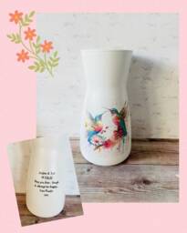 Personalised Hummingbird Vase, Gifts, Keepsake Bird Hummingbirds - thumbnail 1