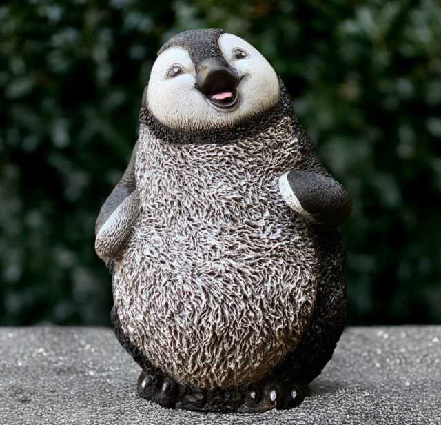 Outdoor Penguin Sculpture Cement Bird Statue Figure Stone Winter Ornament Front Door Decoration Penguin Lover Gift Yard Art - image 1