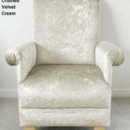 Handcrafted Velvet Adult Armchair Mustard Ochre Accent Chair Statement Small - thumbnail 3