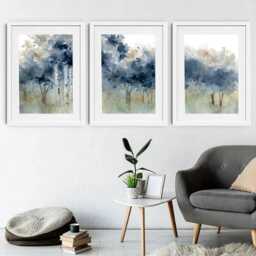Waters Edge 2 Framed Art Print Trio - thumbnail 3