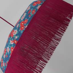 "Retro Pendant in Japanese Paper With Fringe ""Emilia" - thumbnail 3