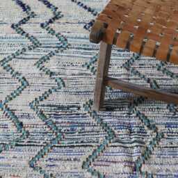 Handmade Berber Rug Vintage Moroccan Wool Area Carpet With Zigzag Pattern - 6.1x4.4 Ft - thumbnail 3
