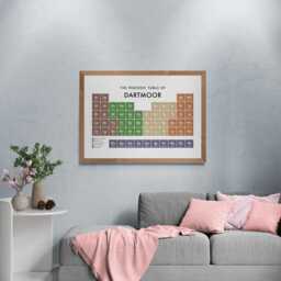 Dartmoor Periodic Table Print, Poster Wall Art, Tourism Gifts - thumbnail 3