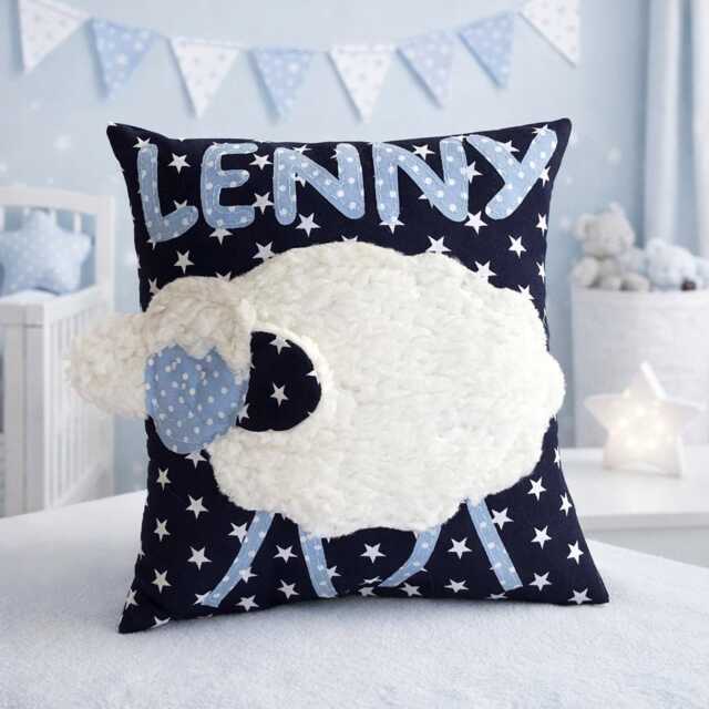 Pillow With Name, Name Pillow, Gifts For Birth, Children's Cuddly Sheep, Little Sheep
