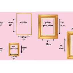 Botanical Floral Photo Frame Handmade Silk Flower Picture Frame - thumbnail 4
