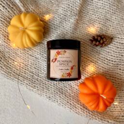 Pumpkin Spice Soy Candle, Autumn Candle Gift, Halloween - thumbnail 1