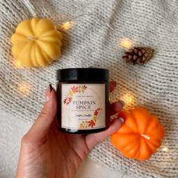 Pumpkin Spice Soy Candle, Autumn Candle Gift, Halloween - thumbnail 3