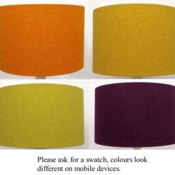 Shetland Mustard Yellow Brushed Linen Style Cylinder/ Drum Lampshades/ Pendant Shade/ Table, Colourful Unique Modern Home Interior Decor - thumbnail 3