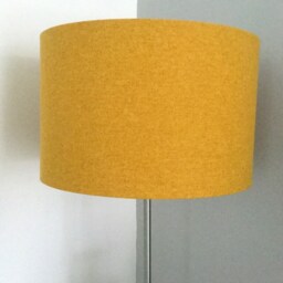 Shetland Mustard Yellow Brushed Linen Style Cylinder/ Drum Lampshades/ Pendant Shade/ Table, Colourful Unique Modern Home Interior Decor - thumbnail 2