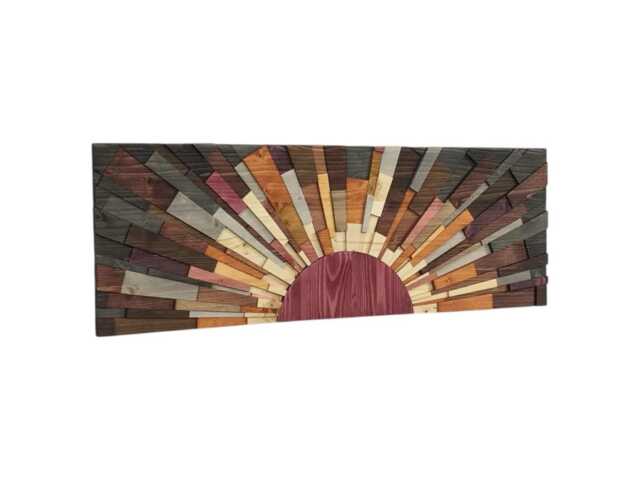 "Home Decor - Wood Art ""Edge Of The Day" - image 1