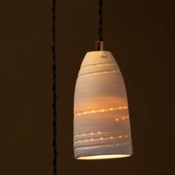 Porcelain Pendant Lamp - Handcrafted Ceiling Light Warm Modern Ceramic For Living Room, Dining Table, Bedroom, Bathroom - thumbnail 3