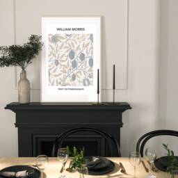 Set Of 3 William Morris Print, Art, Exhibition Poster, Floral Art Prints, Beige, Grey, Wild Flowers, Home Decor Fast Delivery - thumbnail 3
