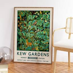 William Morris Print, Kew Gardens London Poster, Vintage Wall Art, Floral A1/A2/A3/A4 - thumbnail 2