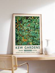 William Morris Print, Kew Gardens London Poster, Vintage Wall Art, Floral A1/A2/A3/A4 - thumbnail 1