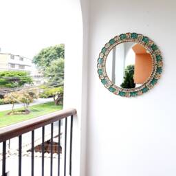 "Peruvian Mirrors ""New Turquoise Ivory 60cm " - thumbnail 3
