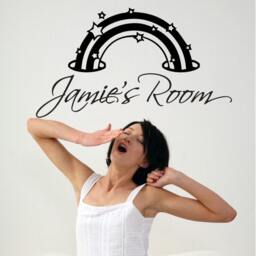 Custom Personalized Name & Sparkely Rainbow Trail Wall Decal Sticker Decor 01 - thumbnail 1