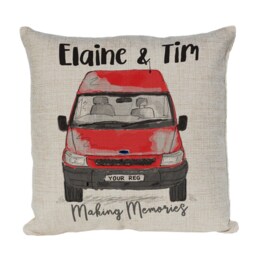 Personalised Camper Van Cushion Cover, Choice Of Colours By Inspired Creative Design - thumbnail 2