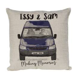 Personalised Camper Van Cushion Cover, Choice Of Colours By Inspired Creative Design - thumbnail 3