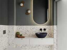 V_74 Black Concrete Vanity Top Vessel Sink - Bathroom Cabinet Top Sink Handmade Artisan Product