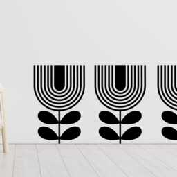 Sale Large Boho Flower Wall Decals Living Room Decor - thumbnail 3
