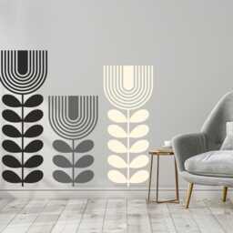 Sale Large Boho Flower Wall Decals Living Room Decor - thumbnail 2