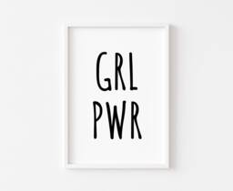 Girl Power - Bedroom Prints Feminist Print Wall Art Inspirational Quotes Poster - thumbnail 1