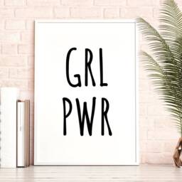 Girl Power - Bedroom Prints Feminist Print Wall Art Inspirational Quotes Poster - thumbnail 2