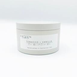 Tobacco + Vanilla Scented Candle Coconut Apricot Creme Wax, 5Oz Tin - thumbnail 3
