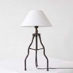 Table Lamp Modern Decorative Metal Bedside Light With Fabric Shade For Bedroom Living Room Study Home Office Accent Lighting - thumbnail 2