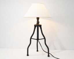 Table Lamp Modern Decorative Metal Bedside Light With Fabric Shade For Bedroom Living Room Study Home Office Accent Lighting