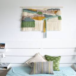 Large Wool Tapestry Wall Hanging Handcrafted Elegant Home Decor - thumbnail 2