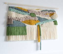 Large Wool Tapestry Wall Hanging Handcrafted Elegant Home Decor
