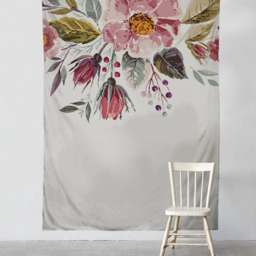 Classic Flowers - Wall Tapestry Tapestry Hangings Wanderlust Bohemian Home Decor Dorm T#19 - thumbnail 2