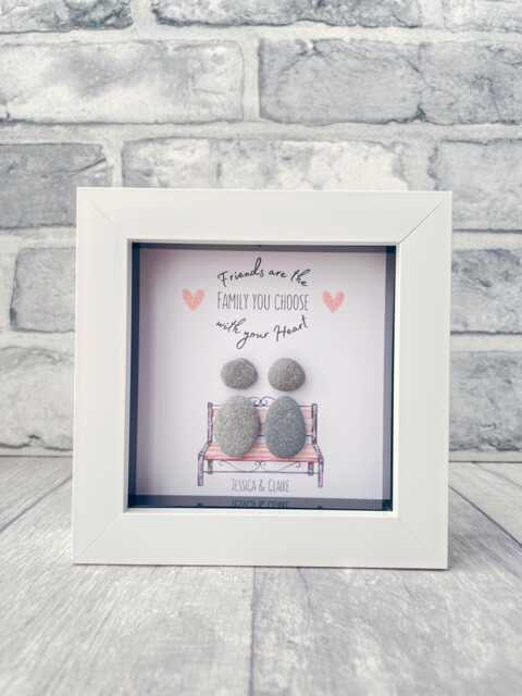 Best Friend Pebble Art Gift, Christmas Birthday Or Thank You Gifts For Her, Personalised Gifts, 40Th 50Th 60Th 70Th Gift Women - image 1