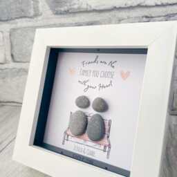 Best Friend Pebble Art Gift, Christmas Birthday Or Thank You Gifts For Her, Personalised Gifts, 40Th 50Th 60Th 70Th Gift Women - thumbnail 2