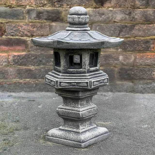 Unique Pagoda Sculpture Concrete Lantern Figurine Japanese Cement Home Decoration Lantern Lover Gift Outdoor Zen Garden Art - image 1