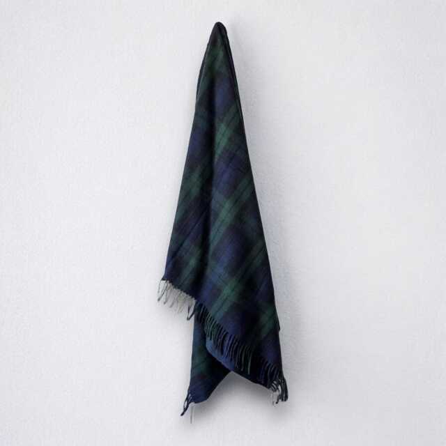 Blackwatch - 100% Wool Tartan Blanket Eco Friendly Personalisable Blankets Throw - image 1