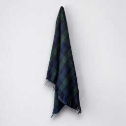 Blackwatch - 100% Wool Tartan Blanket Eco Friendly Personalisable Blankets Throw - thumbnail 1