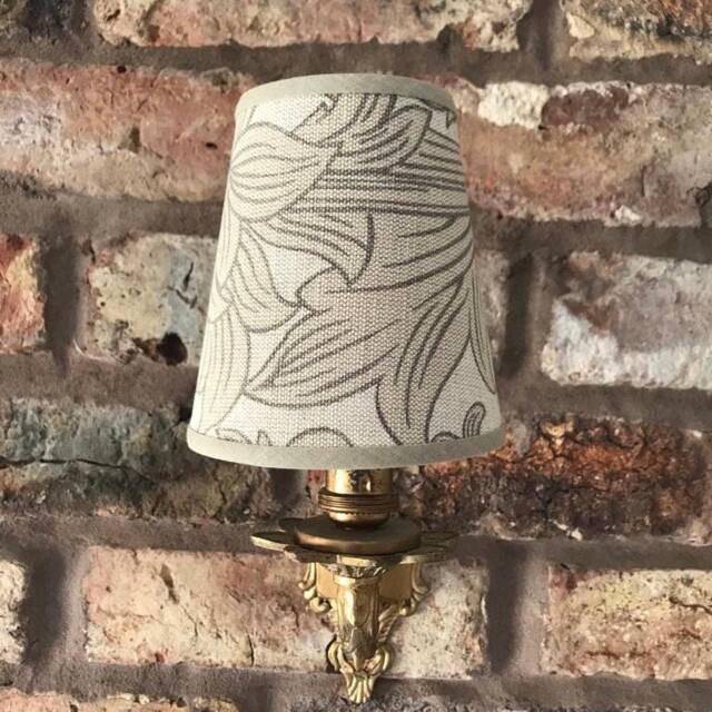 William Morris Chrysanthemum - Small Handmade Candle Clip Lampshade For Wall Lights/Chandeliers - image 1