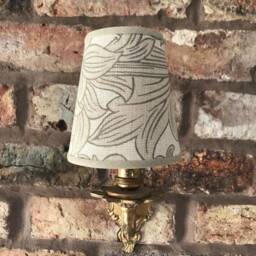 William Morris Chrysanthemum - Small Handmade Candle Clip Lampshade For Wall Lights/Chandeliers